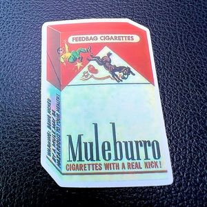 MuleBurro Kick Gross Crude Rude Blunt Brand Parody 80s 90s Blunt Funny Sticker